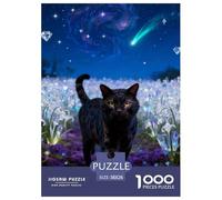 Savannah Cat 1000-Piece Jigsaws Puzzles for Adult Challenging Puzzle Games Fun, Challenging & Brainteasing Games Gifts for Men And Women Home Decoration Puzzle 38x26cm/1000pcs