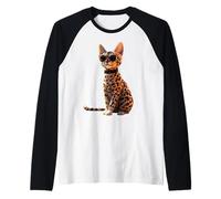 Savannah Cat Leopard Serval Cat Mom Cute Savannah Cats Raglan Baseball Tee
