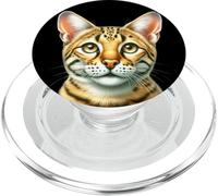 Savannah Cat Portrait PopSockets PopGrip for MagSafe