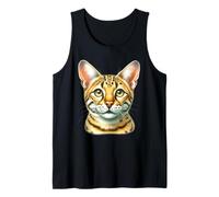 Savannah Cat Portrait Tank Top