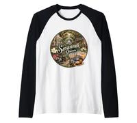 Savannah GA Georgia, USA, Forsyth Park, River Street Raglan Baseball Tee