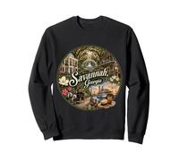 Savannah GA Georgia, USA, Forsyth Park, River Street Sweatshirt