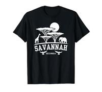 Savannah Georgia African Safari Theme Travel Souvenir Gift Value Graphic T-Shirt, Men, Black, S
