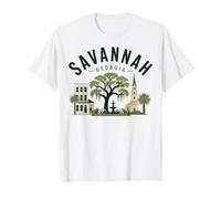 Savannah Georgia Historic Oak Tree City Scene T-Shirt
