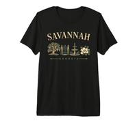 Savannah Georgia Souvenir Southern City Travel Premium T-Shirt