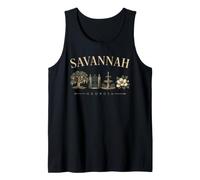 Savannah Georgia Souvenir Southern City Travel Tank Top