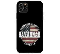 Savannah Georgia, Vintage American flag Case for iPhone 11 Pro Max