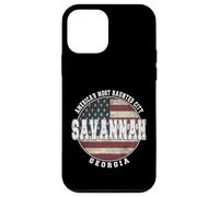 Savannah Georgia, Vintage American flag Case for iPhone 12 mini
