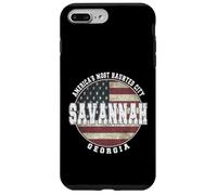 Savannah Georgia, Vintage American flag Case for iPhone 7 Plus/8 Plus