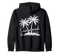 Savannah Georgia Vintage Pride Zip Hoodie
