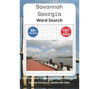 Savannah Georgia Word Search Puzzle Book: Word Searches with Easy to Read Print About Savannah Georgia, Savannah Landmarks and More | 6x9 inches, 110 ... ... Gifts for Vacations, Holidays and Trips.