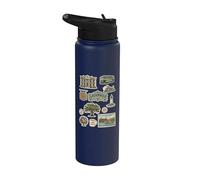 Savannah Historic Squares District Riverboat Trolley Stainless Steel Insulated Water Bottle