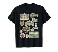 Savannah Historic Squares District Riverboat Trolley T-Shirt