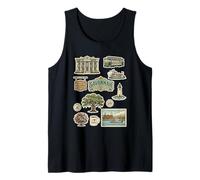 Savannah Historic Squares District Riverboat Trolley Tank Top