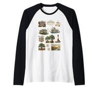 Savannah Historic Squares District Trolley Riverboat Raglan Baseball Tee