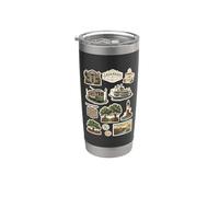 Savannah Historic Squares District Trolley Riverboat Stainless Steel Insulated Tumbler