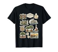 Savannah Historic Squares District Trolley Riverboat T-Shirt