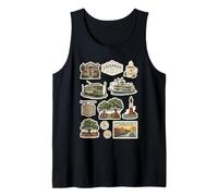 Savannah Historic Squares District Trolley Riverboat Tank Top