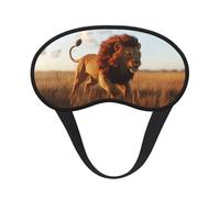 Savannah Lions Print Blackout Sleep Mask, Light Blocking Eye Mask for Sleeping Travel, Camping, Shift Work