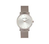 Savannah Mesh Bracelet Watch with Swarovski Crystals Sophie and Freda Silver One Size