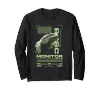 Savannah Monitor Modern Streetwear Reptile Keeper Long Sleeve T-Shirt
