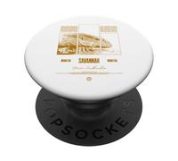 Savannah Monitor Modern Streetwear Reptile Keeper PopSockets Adhesive PopGrip