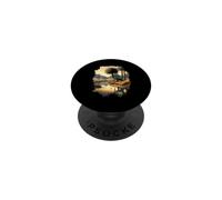 Savannah paradise on the riverbank with an elephant PopSockets Adhesive PopGrip