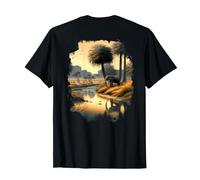 Savannah Paradise on the Riverbank with an Elephant T-Shirt