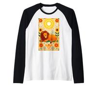Savannah Predator Mane Roar Cat Wild Raglan Baseball Tee