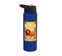 Savannah Predator Mane Roar Cat Wild Stainless Steel Insulated Water Bottle