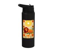 Savannah Predator Mane Roar Cat Wild Stainless Steel Insulated Water Bottle