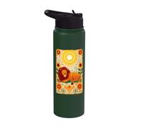 Savannah Predator Mane Roar Cat Wild Stainless Steel Insulated Water Bottle