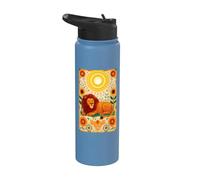 Savannah Predator Mane Roar Cat Wild Stainless Steel Insulated Water Bottle