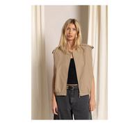 Savannah Sleeveless Jacket Beige XS
