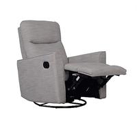 Obaby Savannah Swivel Glider Recliner Chair Pebble, Grey