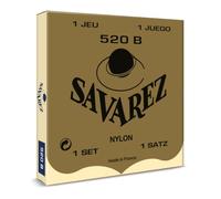 Savarez 520B White Card Classical Guitar Strings, Low Tension