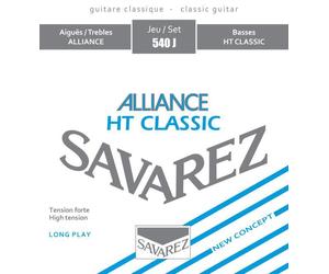 Savarez 540J Alliance HT Classic Classical Guitar Strings, High Tension