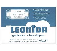 Savarez 656107 Saiten für Klassikgitarre Leonida 530 Satz Nylon blank, Bass versilbert Kupferdraht Normal Tension, Satz standard 530
