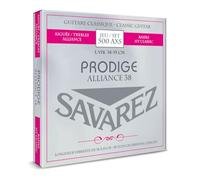 Savarez Classical Guitar Strings Prodige 38 1/8-3/4 Size 1/8-1/2 Carbon 500 AXS, Grey