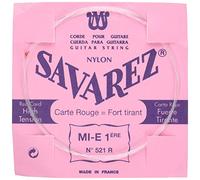 Savarez Single string for Classic Guitar Traditional Concert 521R single string E1 standard, fits string set 520F, 520P, 520R, 520P3