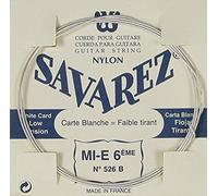 Savarez Single string for Classic Guitar Traditional Concert 526B single string E6w low, fits string set 520B