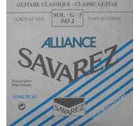 Savarez Strings for Classic Guitar Alliance HT Classic 543J single string G3 Carbon high, Fits string set 540J, 500AJ, 510AJ
