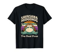 Savasana Hedgehog The Real Pose Yoga Relax T-Shirt