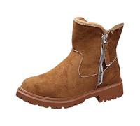 Save 4 Items: 2 Pound Ankle Boots for Women - Low Heel, Chunky Heel, Non Slip, Waterproof, Trekking & Snow Boots - Wide Fit