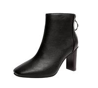 save 5 percent off 4 items 2 pound items Winter Ankle Boots for Women Waterproof Side Zipper Snow Boots Premium Low Heel Wedge Ankle Boots Casual Non Slip Walking Boots mens black shoes