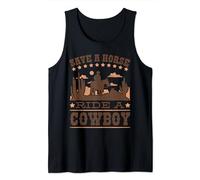 Save A Horse - Ride A Cowboy Rodeo Cowboy Tank Top