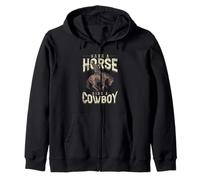 Save A Horse - Ride A Cowboy Rodeo Cowboy Zip Hoodie