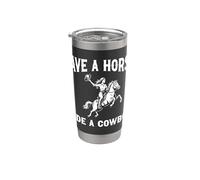 Save A Horse Ride A Cowboy Rodeo Wild West Cattle Ranches Stainless Steel Insulated Tumbler