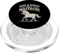 Save A Horse Ride A Mustache PopSockets PopGrip for MagSafe