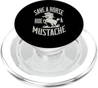 Save A Horse Ride A Mustache PopSockets PopGrip for MagSafe